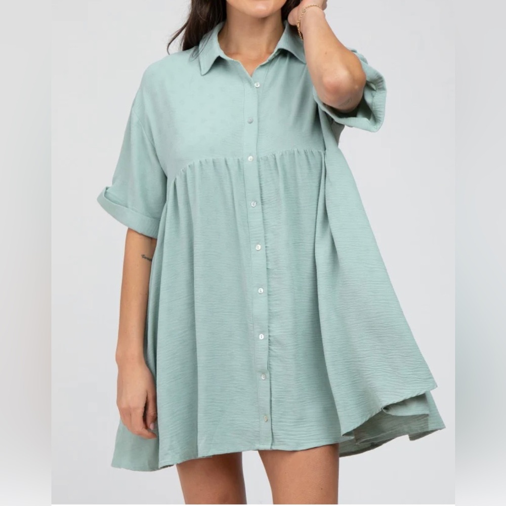 Entro babydoll flowy polka dot dress